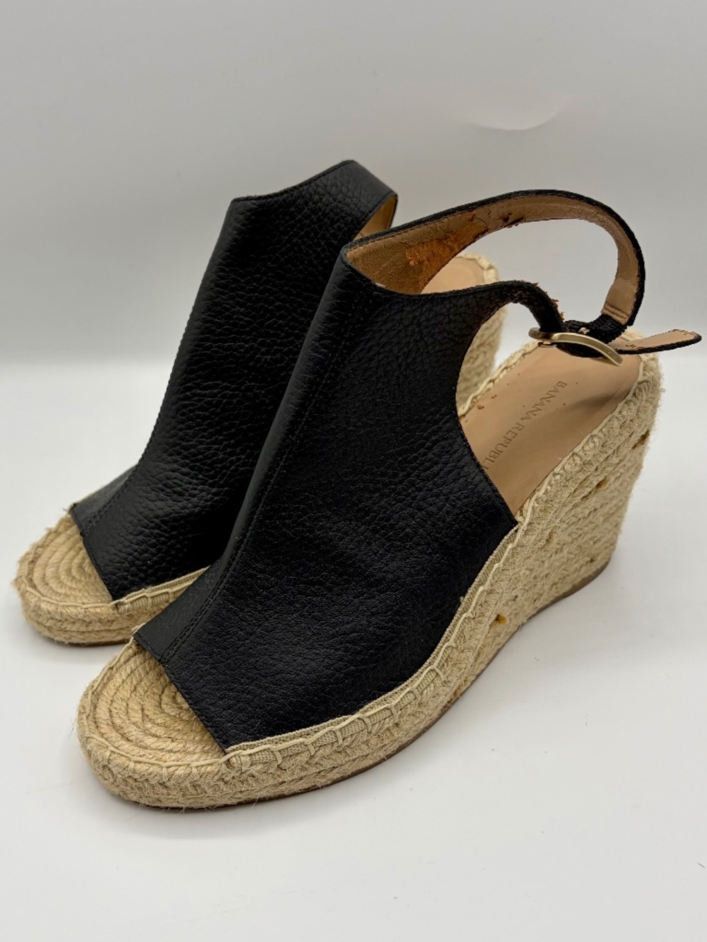Banana Republic Leather Espadrilles